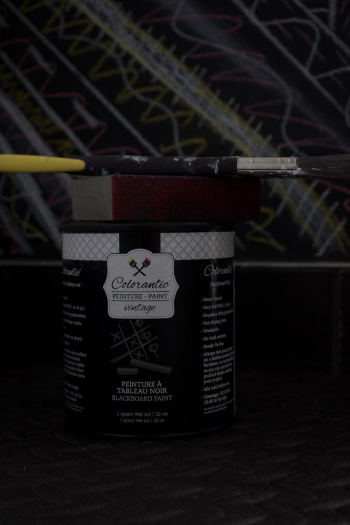 DIY : comment transformer un mur en tableau noir à craie avec Colorantic -  Blogue Le Snack Bar